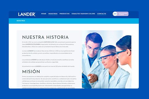 Lander historia