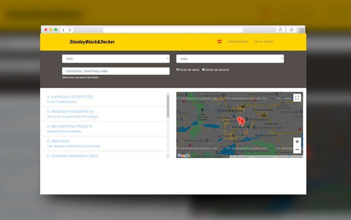 Black+Decker Mapa