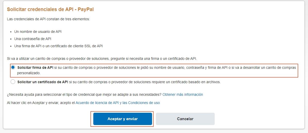 credencial api paypal