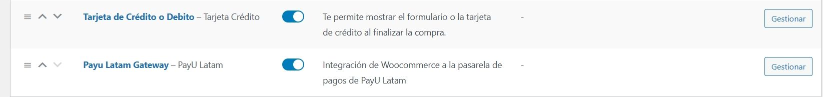 opciones pago plugin payu WooCommerce jpg